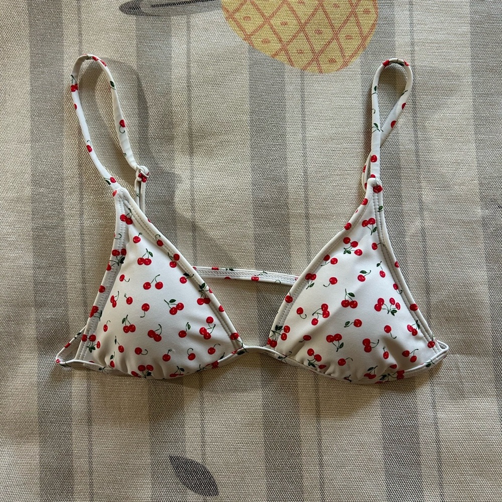 Pacsun Eco Cherry Icon Triangle Bikini Top